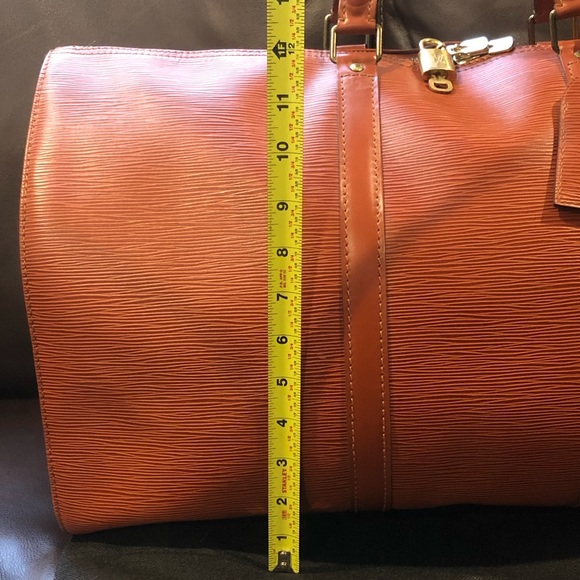 LOUIS VUITTON LV 50 Kenyan Fawn Epi Keepall Boston Travel Weekend Bag VI0970 - Picture 8 of 17